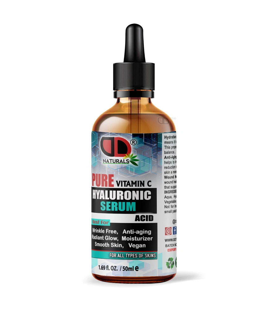 DD Hyaluronic Acid Serum Hydrating Anti Ageing Wrinkle Plumping Vitamin C