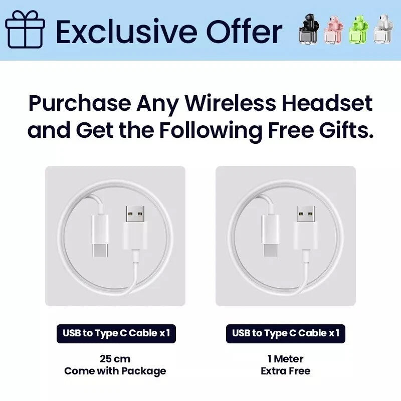 Bluetooth Wireless Headphones TWS Earphones Mini In-Ear Pods For iPhone Samsung