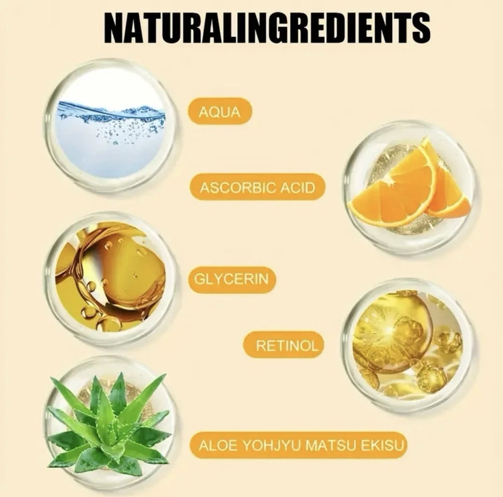 Vitamin C Facial Serum Anti-Aging Retinol Glycerin Hyaluronic and Salicylic Acid