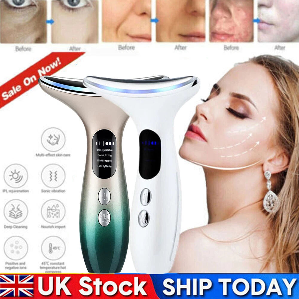 Skin Tightening Machine RF LED Light Photon Therapy Face Massager Facial Beauty