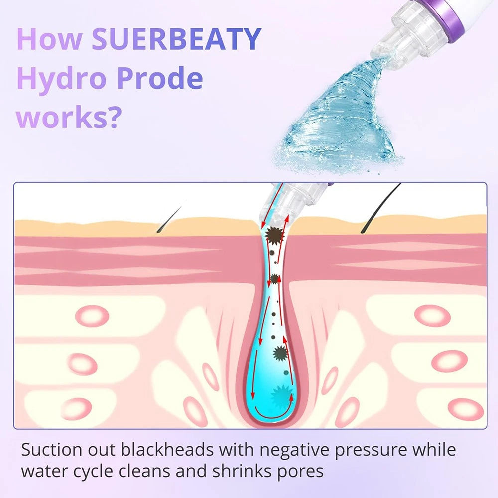 6 in1 Hydra Spa Water Facial Cleaner Aqua Peel Hydro Dermabrasion Beauty Machine