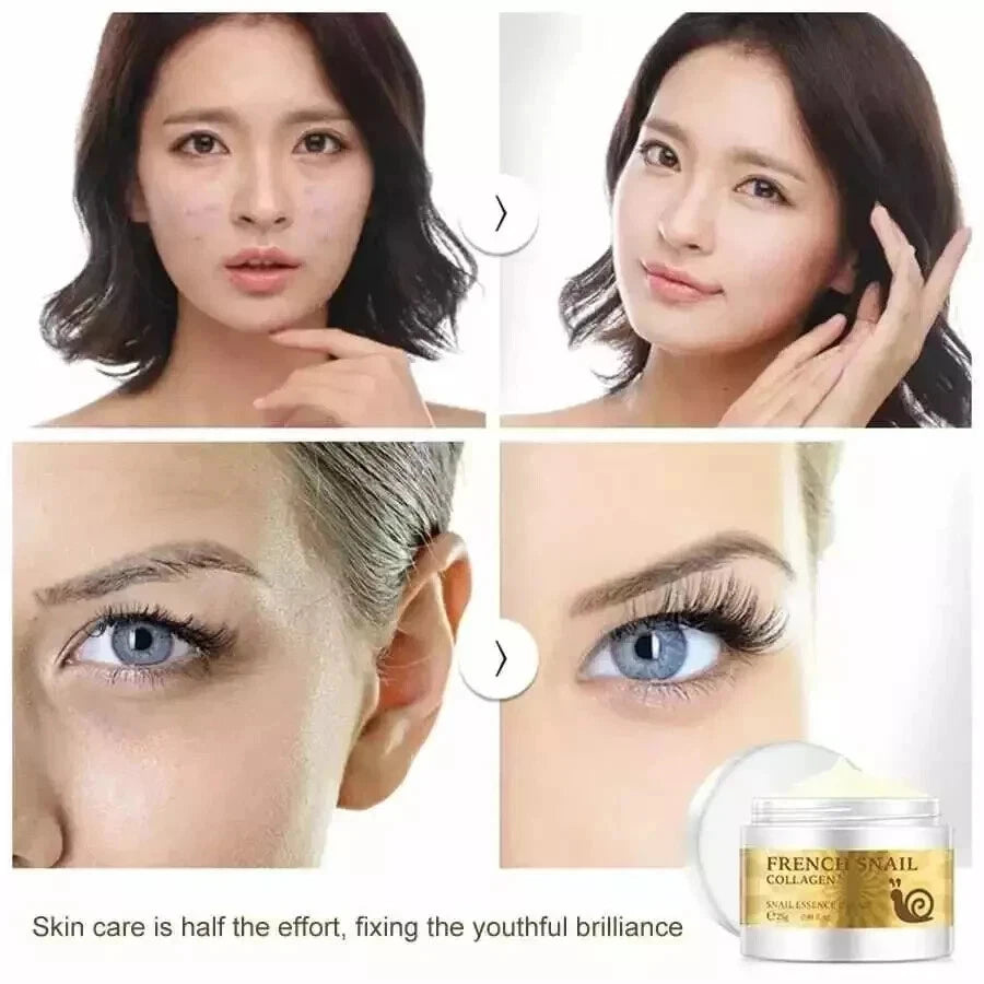 French Snail Face Cream. Hyaluronic Acid Anti Wrinkle Anti Aging Collagen Cream
