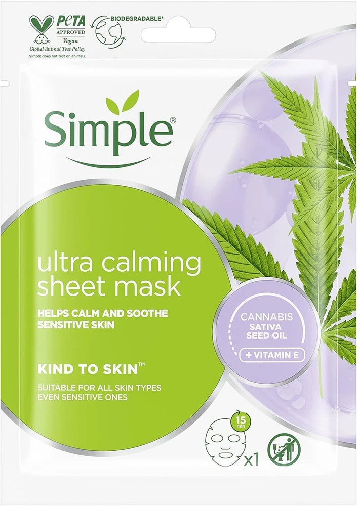 Simple Mask 1 x Hydrating 1 x Ultra Calming 1 x Glow Mask Bundle 3