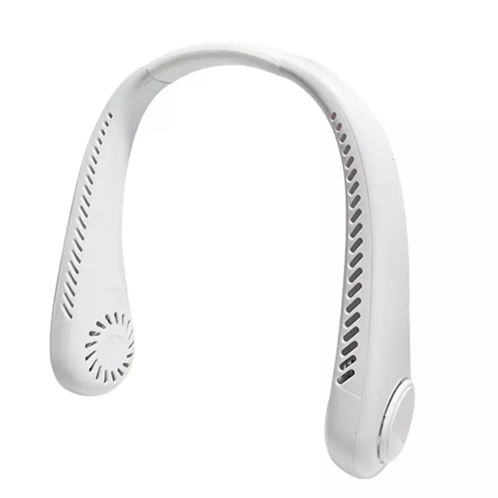 Portable Neck Mini Fan Lazy Neck Hanging USB Rechargeable Air Cooler Fan UK