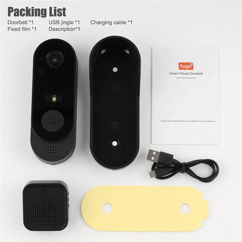 Wireless WiFi Video Smart Doorbell Phone Security Camera Door Bell RING Intercom