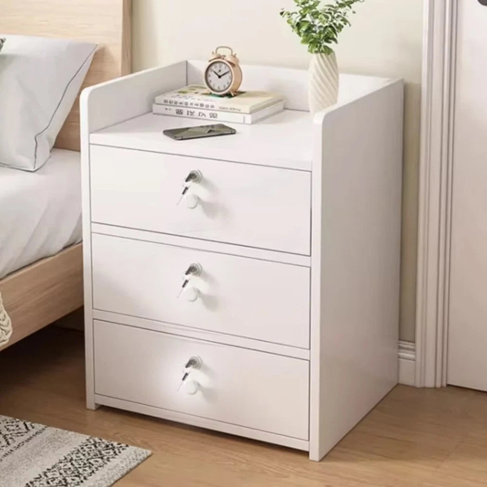 3 Drawer Wooden Bedroom Bedside Cabinet Furniture Storage Nightstand Side Table