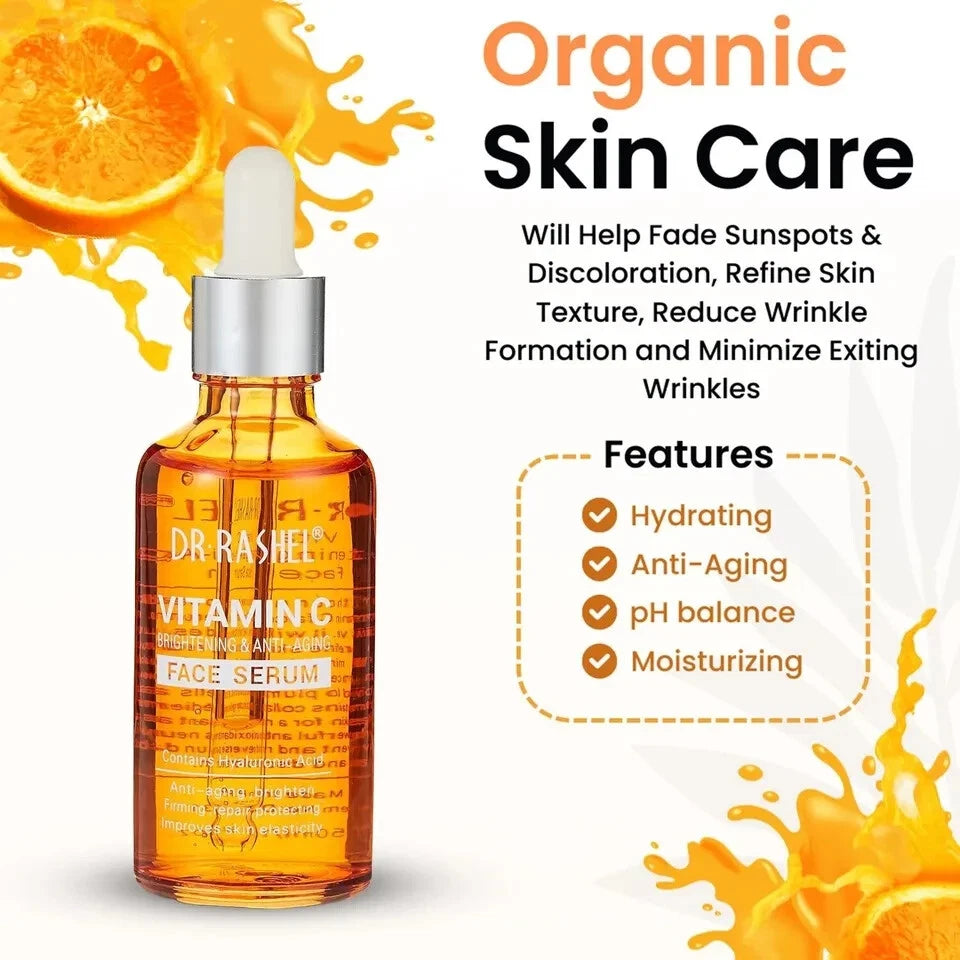 Vitamin C Face Serum Cream with Hyaluronic Acid-Anti Aging Anti Wrinkle 50ml