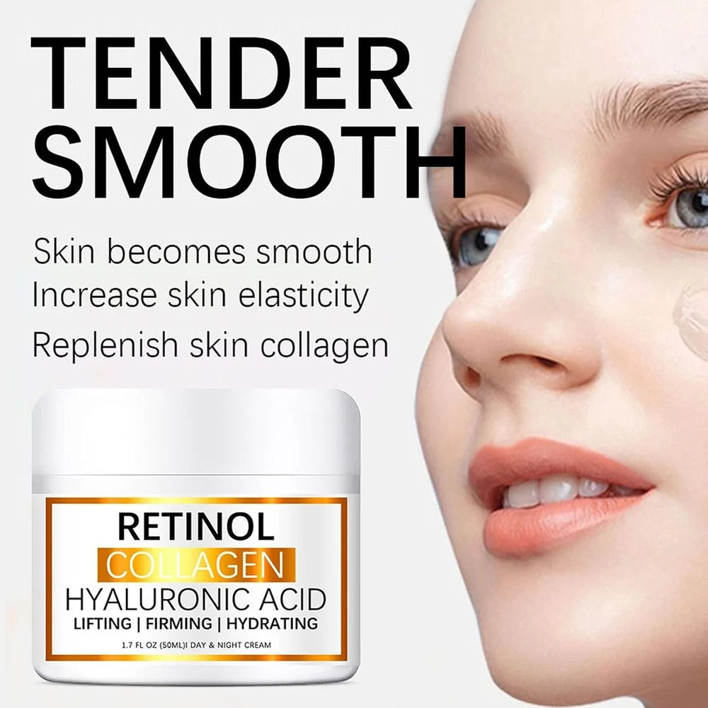 Collagen Retinol Hyaluronic Acid Face Cream Firming Moisturiser Anti Wrinkle