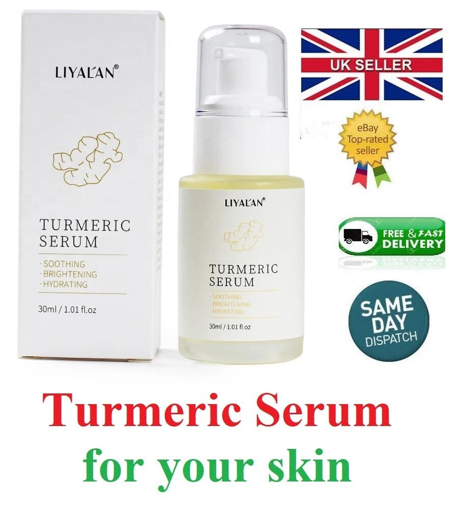Turmeric Serum for Anti-Ageing, Face Oil Serum with vitamin C & Turmeric Extract
