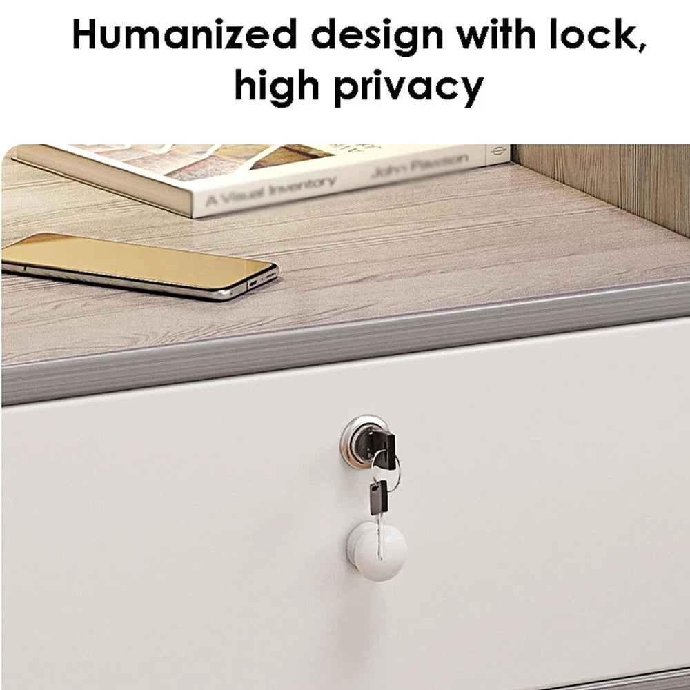 Bedside Table Drawer Cabinet End Side Table Bedroom Furniture Storage Nightstand