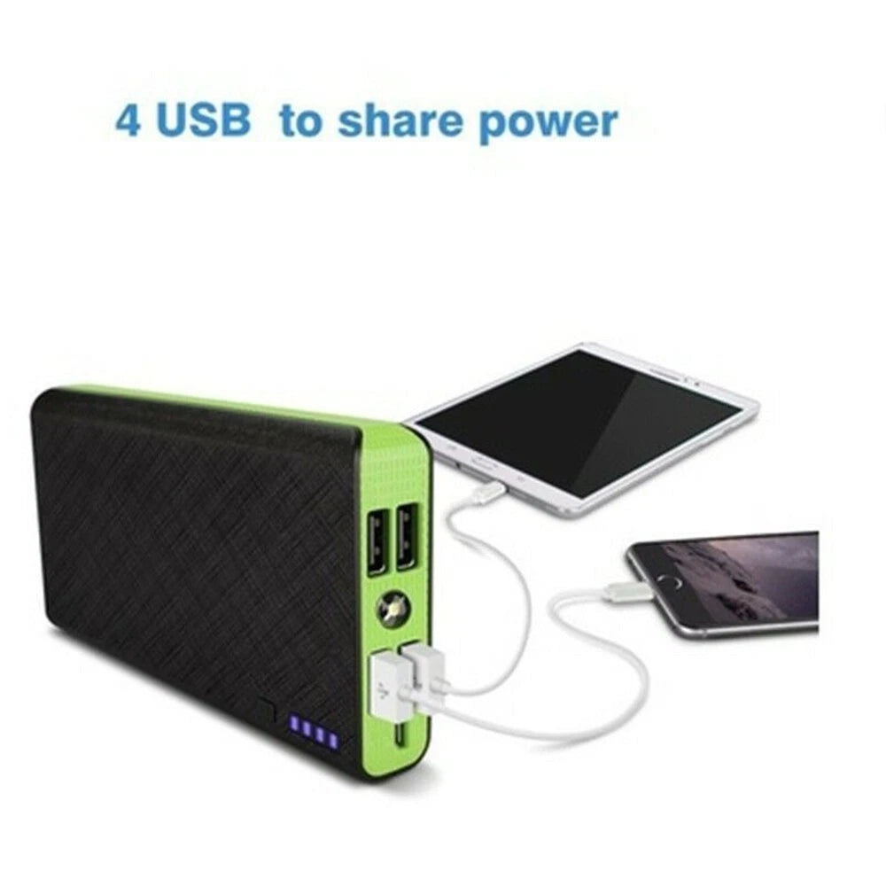9000000mAh Power Bank Fast Charger Battery Pack Portable 4 USB for Mobile Phone.