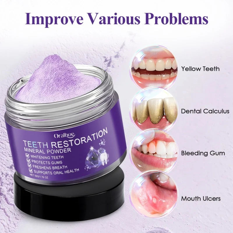 6-1X Teeth Restoration Mineral Powder, Effective in Strengthening Teeth and Gums