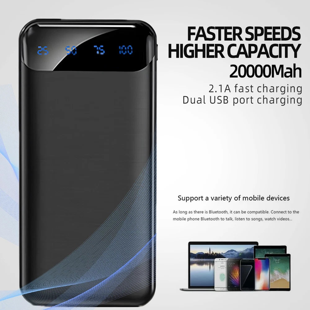 9000000mAh Power Bank Fast Charger Battery Pack Portable 4 USB for Mobile Phone.