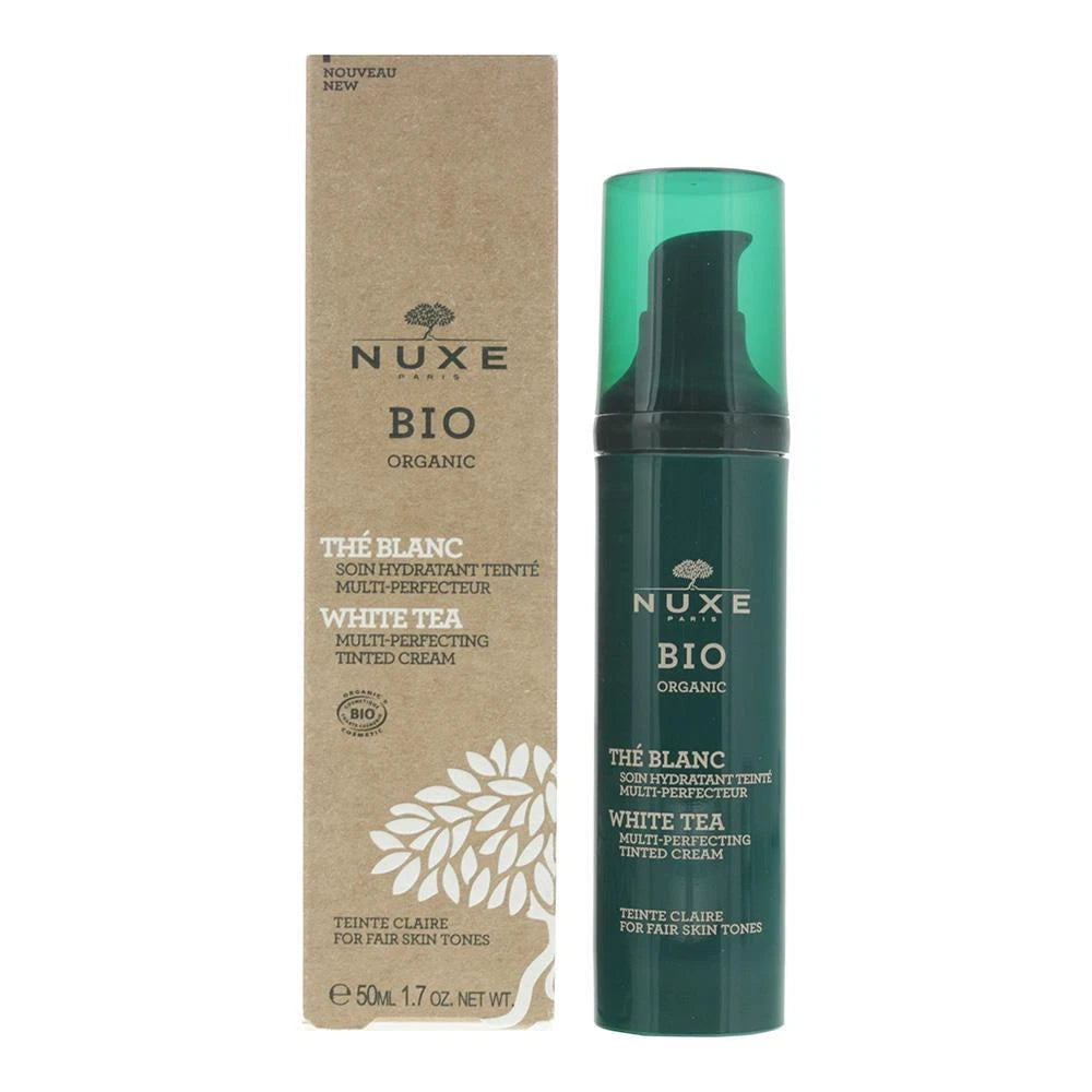 Nuxe Bio Organic White Tea Multi-Perfecting Tinted Cream 50ml Fair Skin Tones