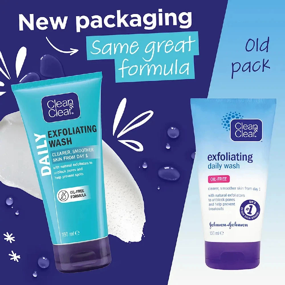 Clean & Clear Exfoliating Daily Wash 150ml x2