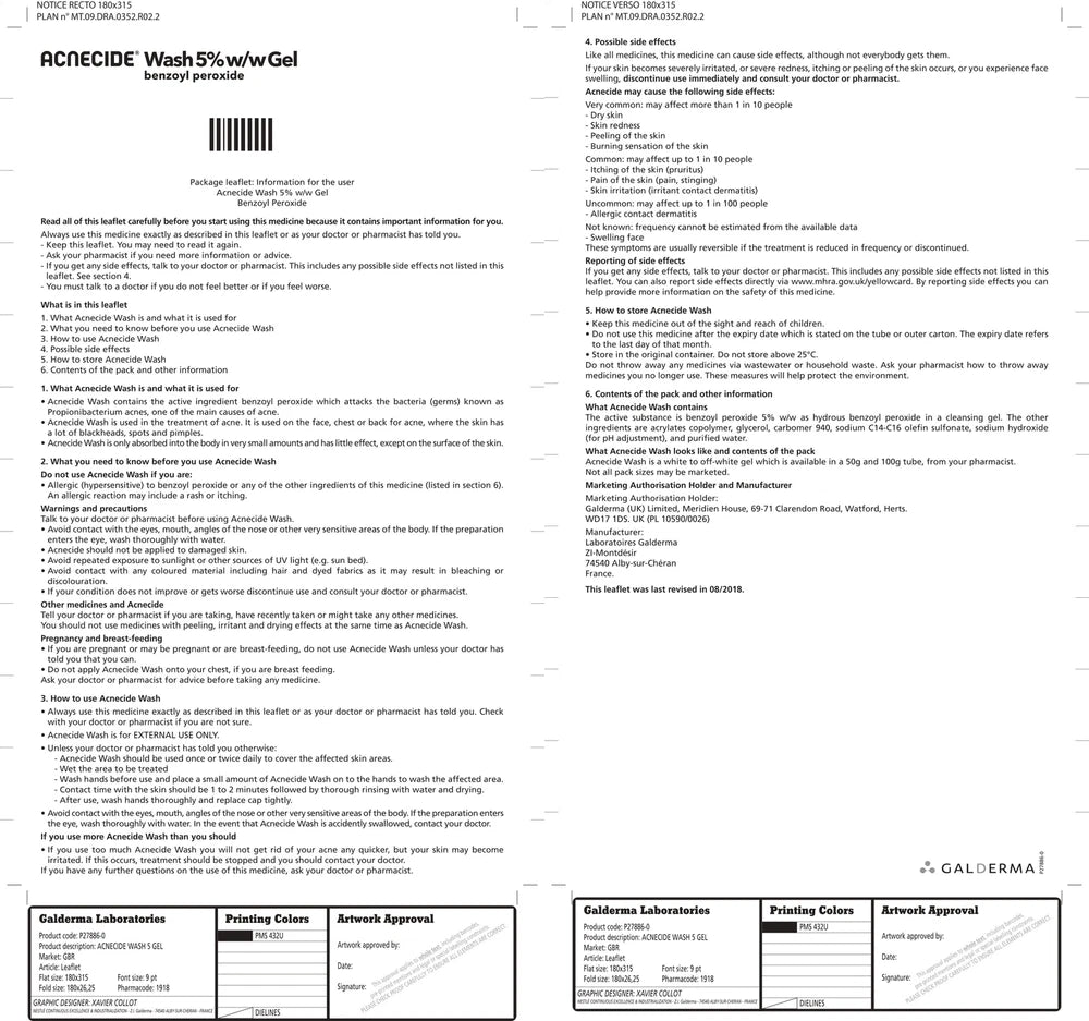 2 x Acnecide 5% Gel Benzoyl Peroxide - 30g