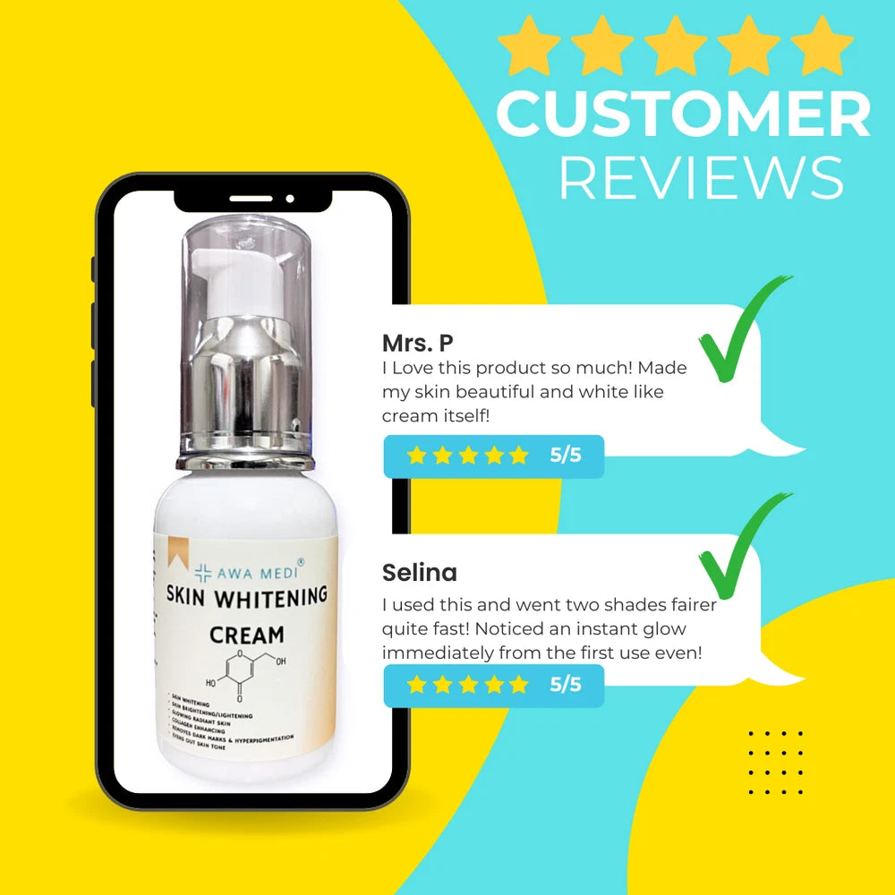 SKIN WHITENING CREAM  x2 - FACE SKIN WHITENING - 100ML - SKIN LIGHTENING CREAM