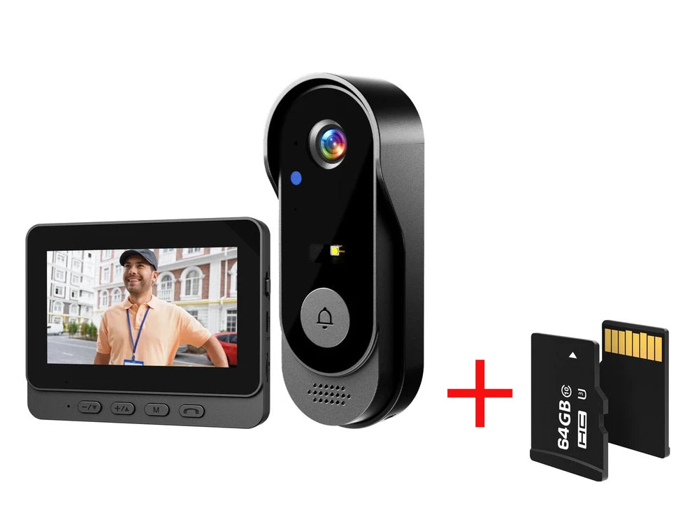 Smart Wireless Video Doorbell Security Streaming Camera Door Bell Intercom HD