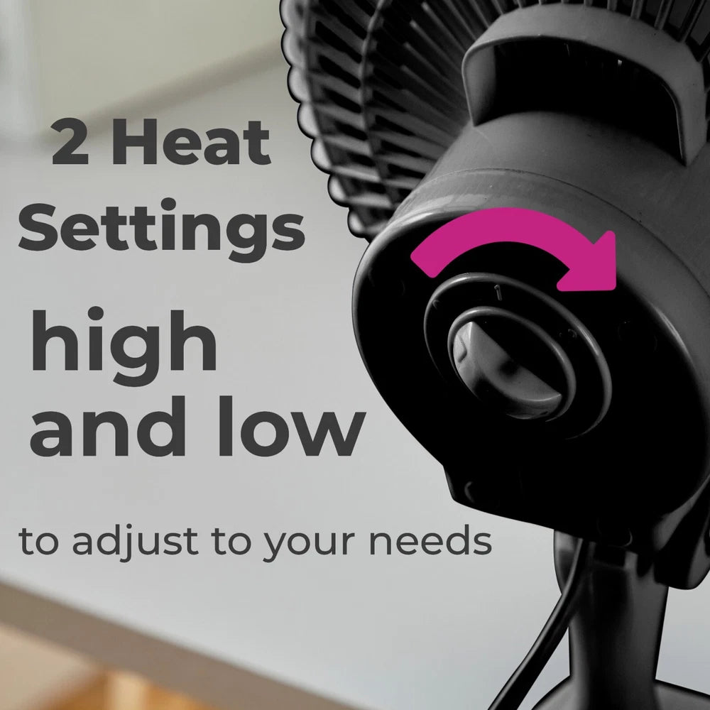 Neo Mini Fan Portable Desktop Clip Base Mount Desk 2 Speed 360 Adjustable Cool