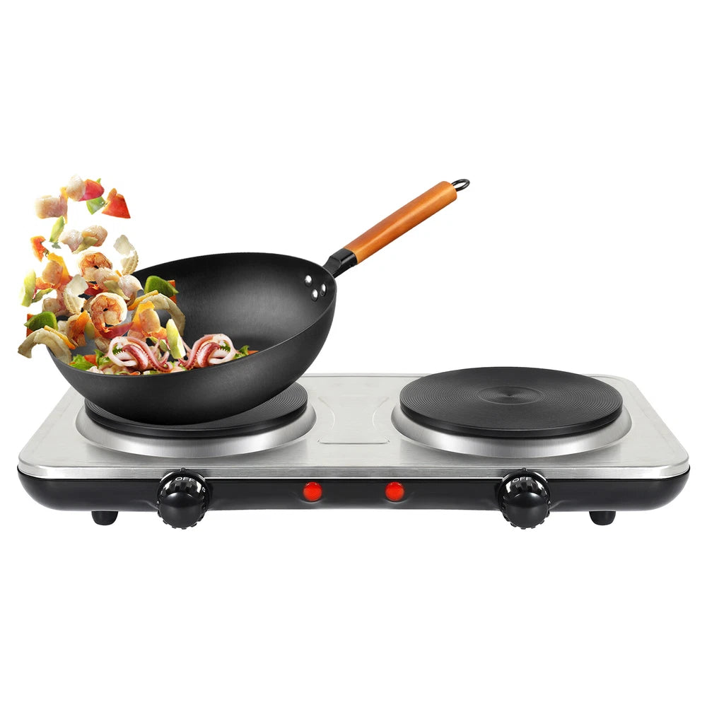 New Electric Hot Plate Portable Single Double Table Top Cooker Kitchen Hob Stove