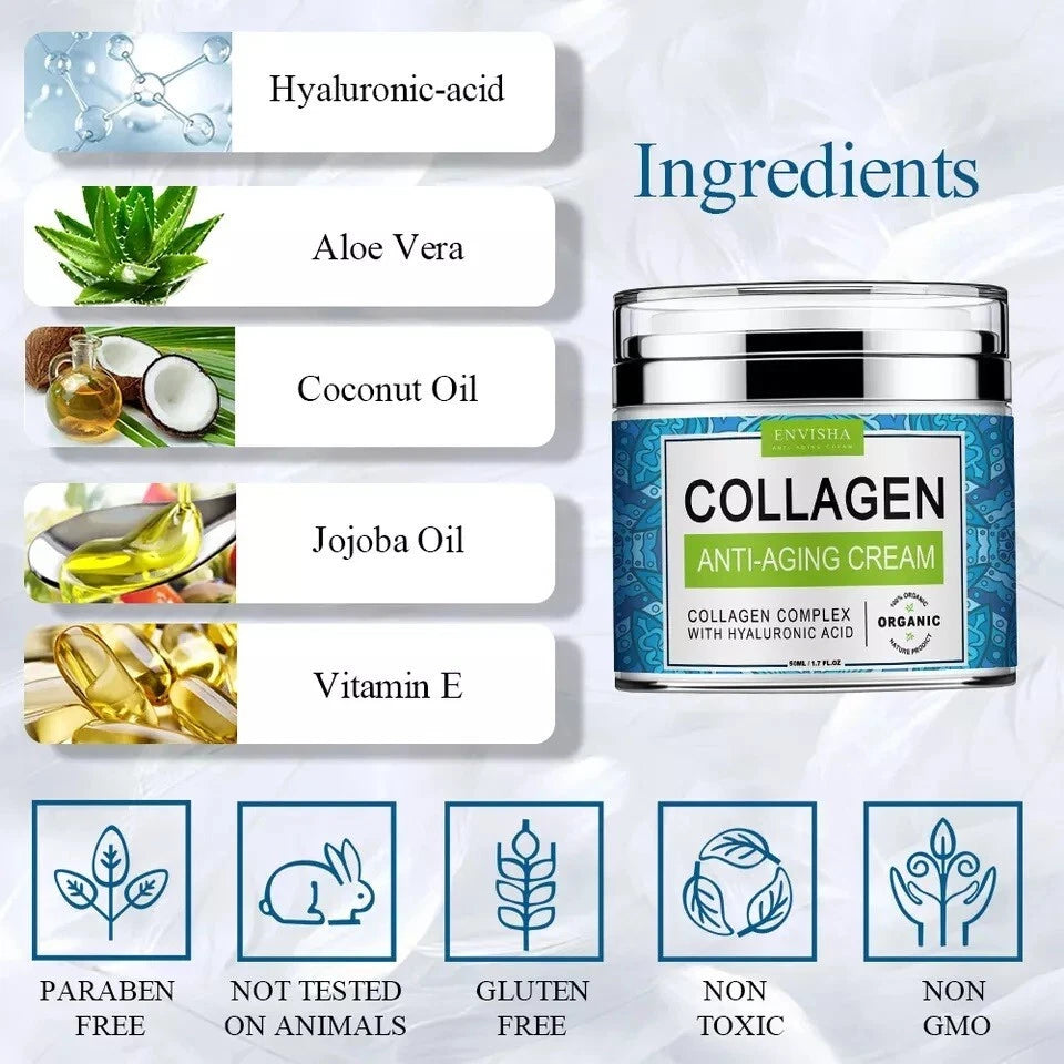 Collagen Cream for Anti-Aging Firming Collagen Complex w/ Vitamin E 50ml