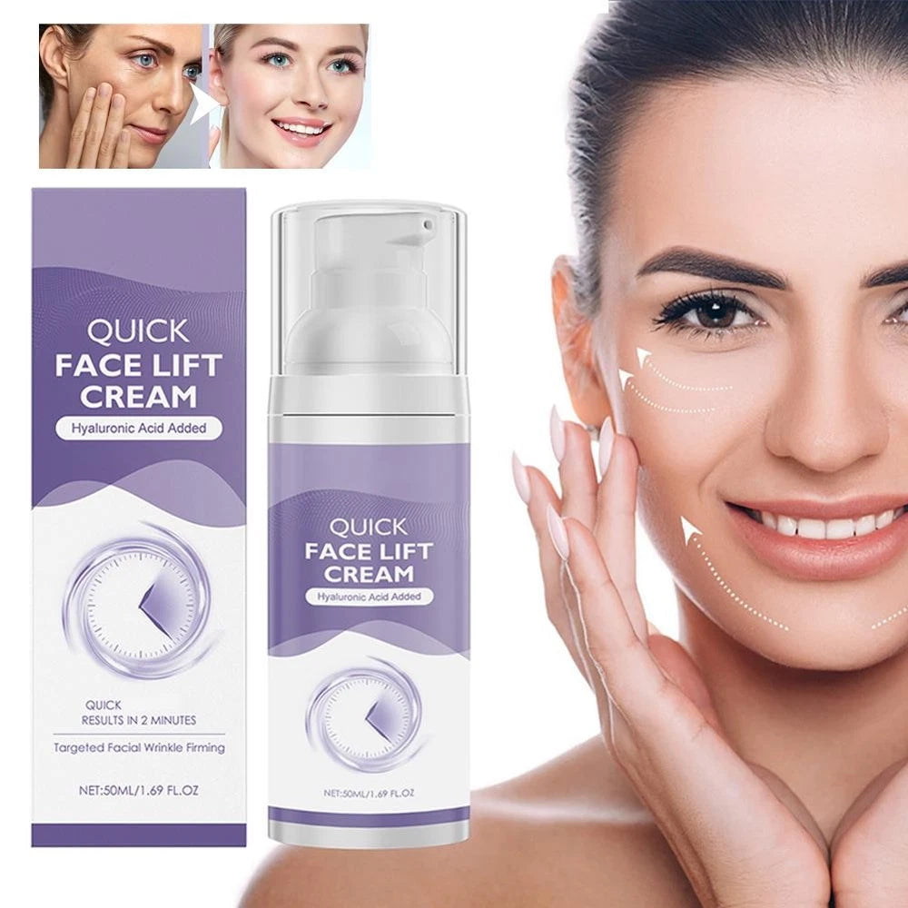 Face Lift Cream Serum Anti Ageing Moisturiser Hyaluronic Acid Added Tighte *