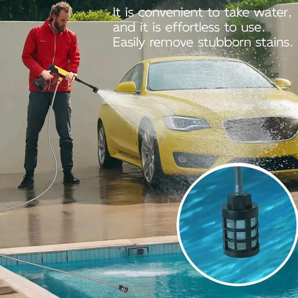 Portable Cordless Car High Pressure Washer Jet Water Wash Cleaner Gun+2 Battery