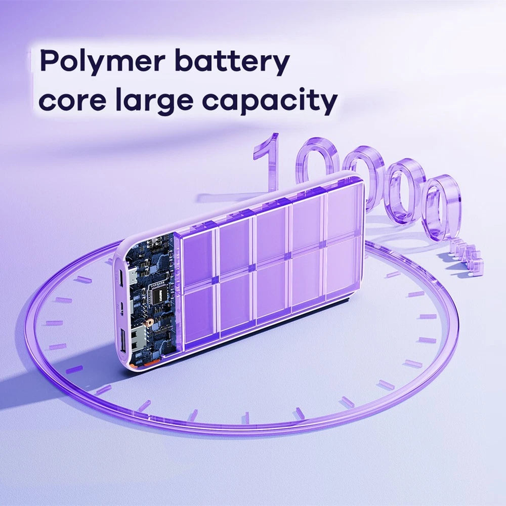 10000mAh Power Bank Fast charger 3 Pack USB C Backup Battery For Mobile Phone