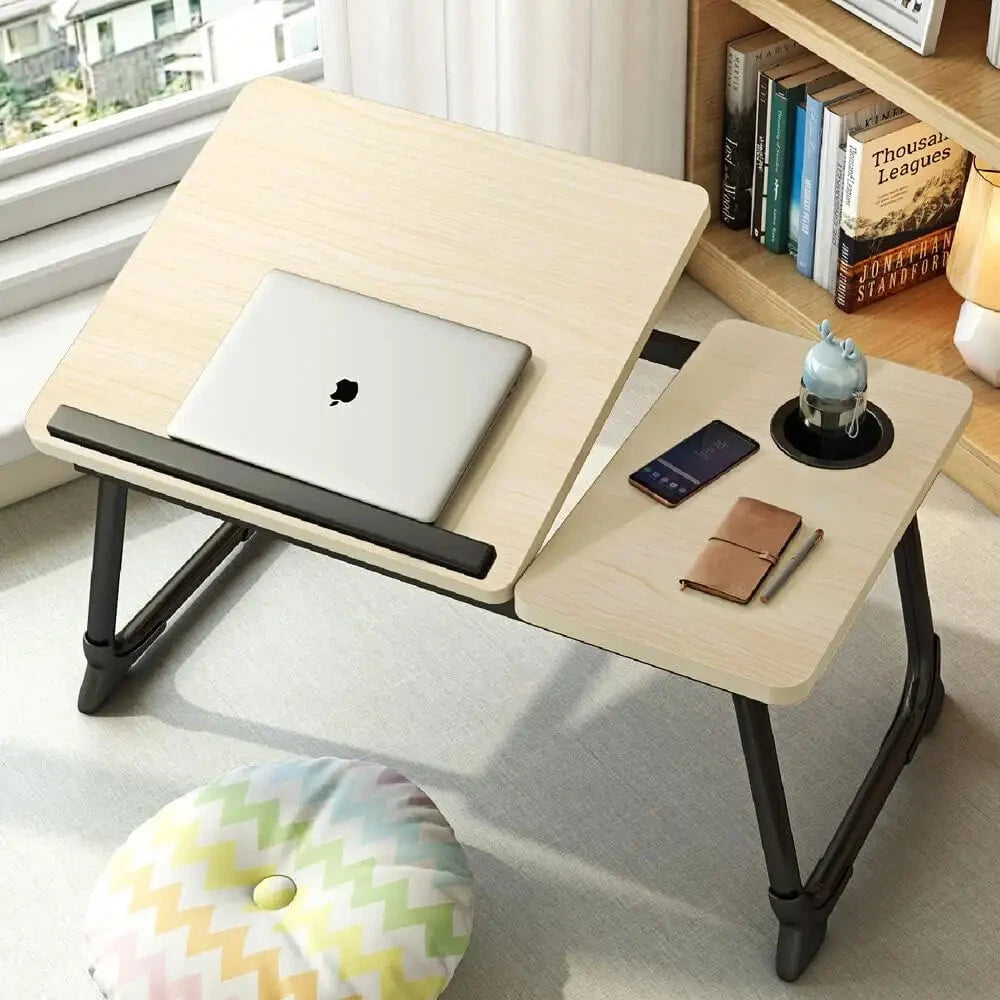 Folding Laptop Table Stand Bed Tray Sofa Lap Portable Notebook Desk Breakfast UK