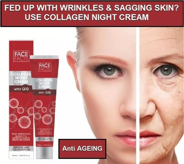Anti Ageing Q10 Face  Lift Cream / Serum. Anti Wrinkle, Plumping Skin Firming