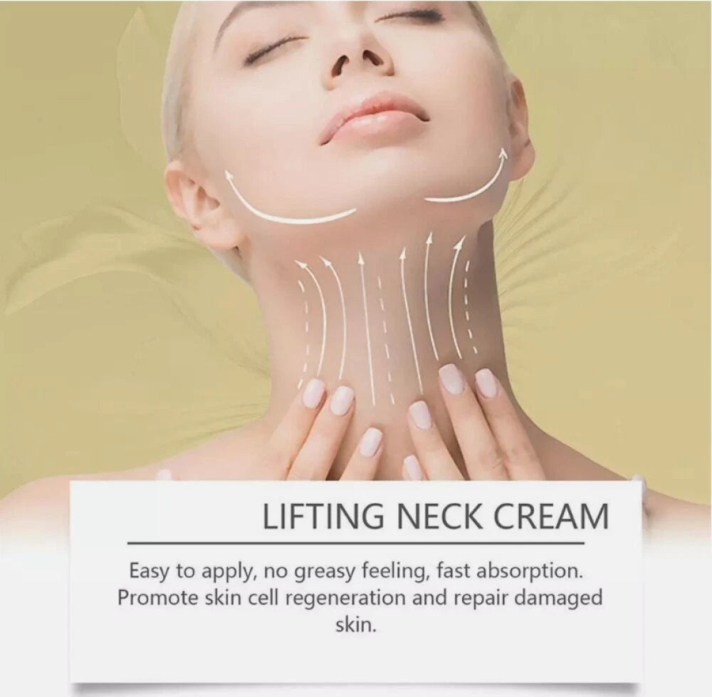 1/2X Firming Neck Cream for Crepey Skin Body Moisturize Roller Massage Neck Care