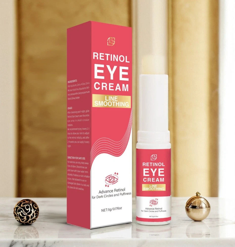 Retinol Eye Cream Stick Remove Wrinkle Eye Bags Dark Circles Anti Puffiness Firm