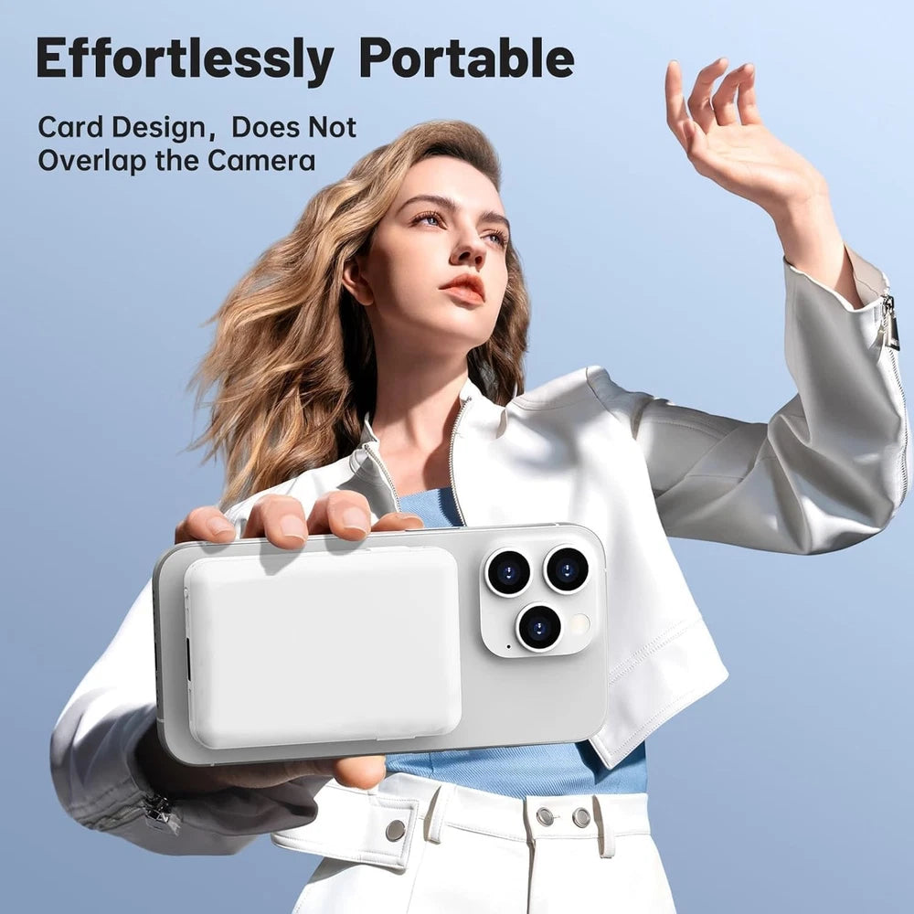 900000mAh Power Bank Magnetic Battery USB Pack Wireless Fast Charger for iPhone