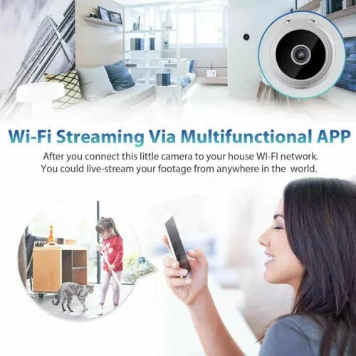 1080P Wireless WiFi CCTV Indoor &Outdoor MINI IP Camera CAM Home Security UK