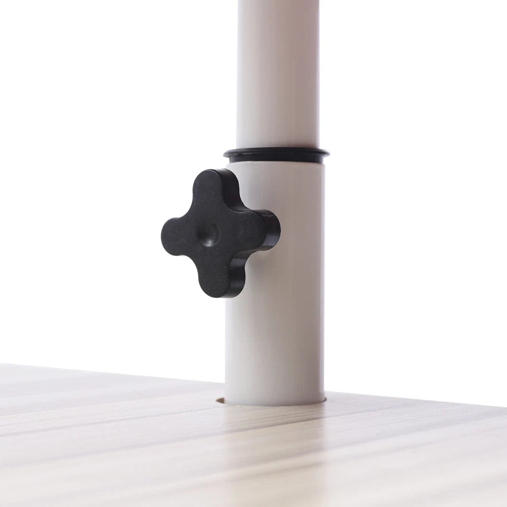 Laptop Desk Bedside Table with Lift Up Top - Modern Nightstand 2 Drawers w/Wheel