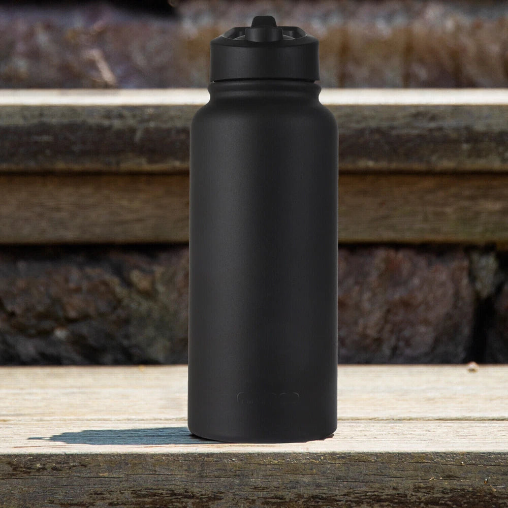 1L Insulated Sport Bottle Stainless Steel Water Bottle Leak Proof Vacuum Flask