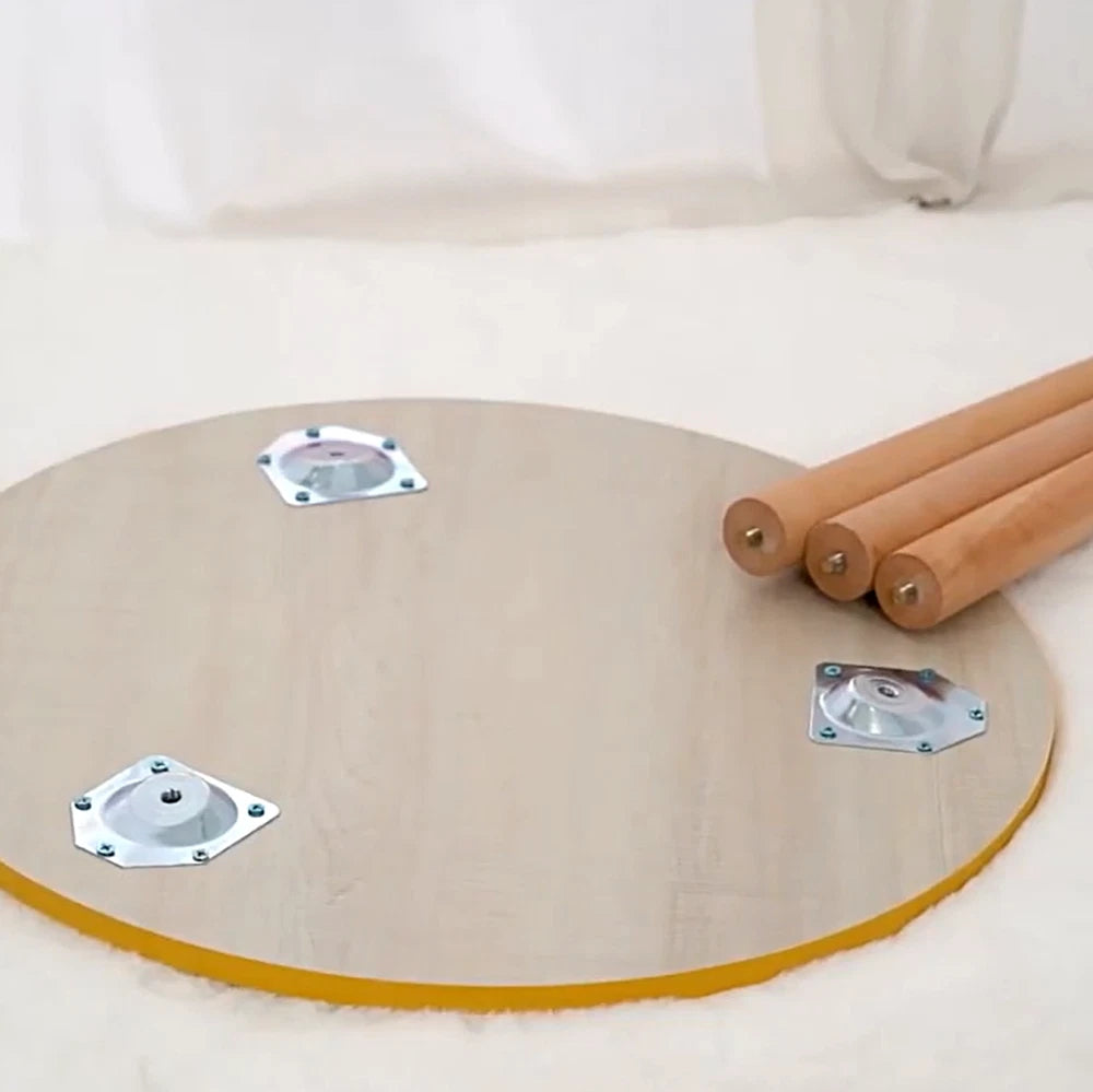 1/2 Tier Coffee Table Round Side Table White Marble Effect End Table Living Room