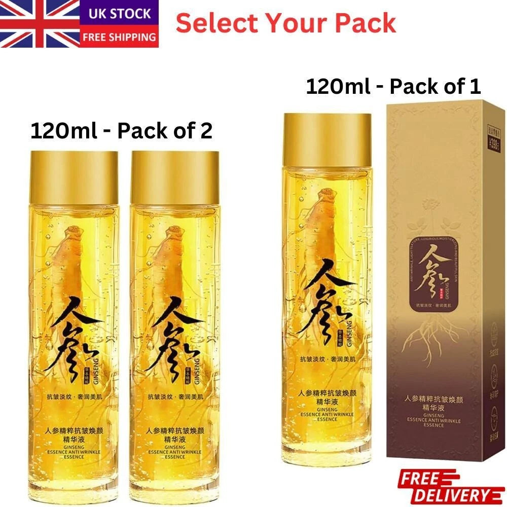 Anti Aging Ginseng Essence Face Serum, Skin Firming & Hydration Face Oil UK