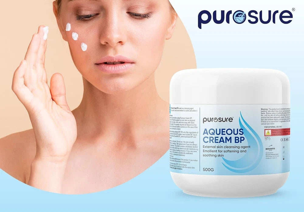 Purosure Aqueous Moisturising Cream 500ml Relief Of Dry Dry Skin Fragrance Free