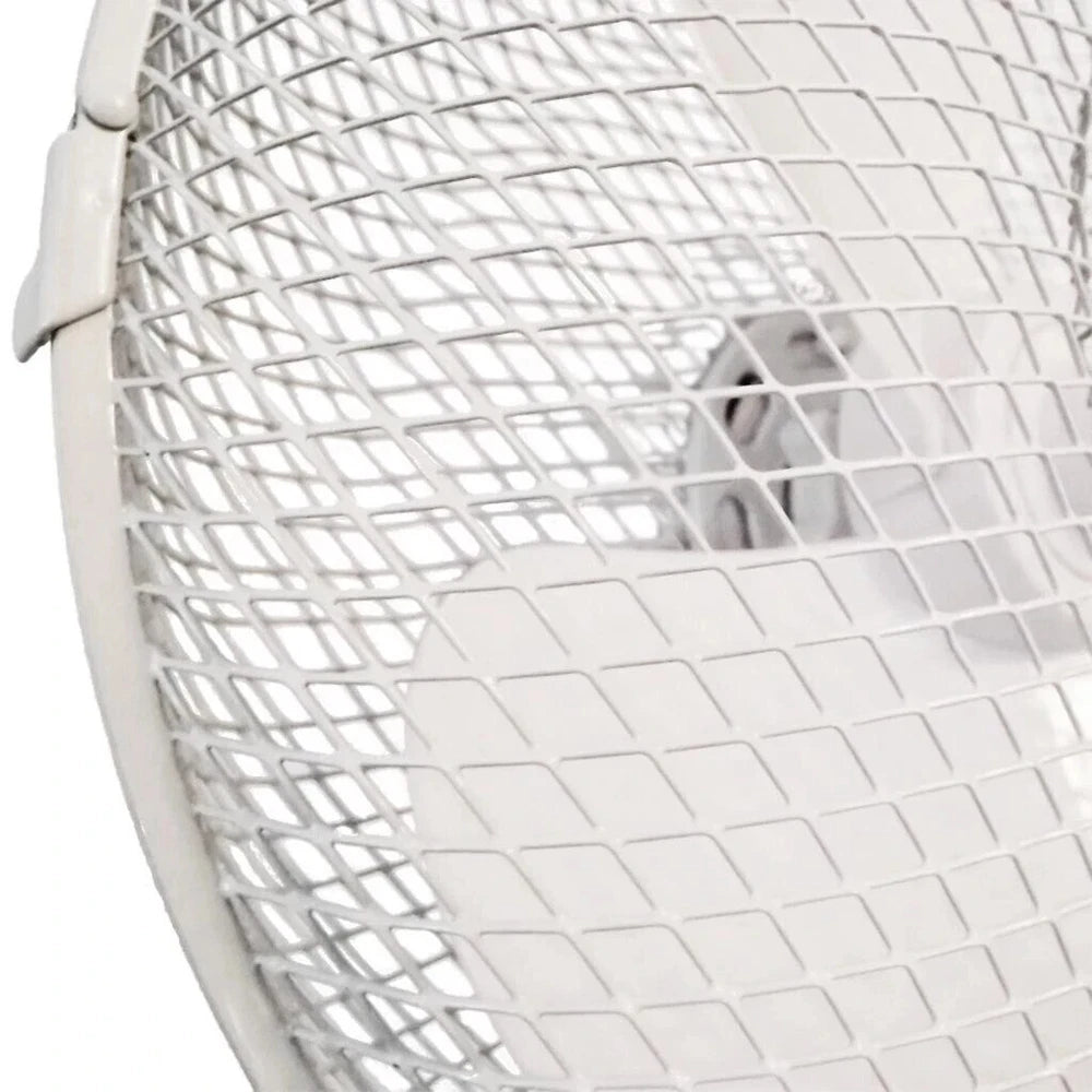 2 X 6" Electric Table Fan 2 Speed Free Stand Quiet Air Cooling 2 White Desk Fan