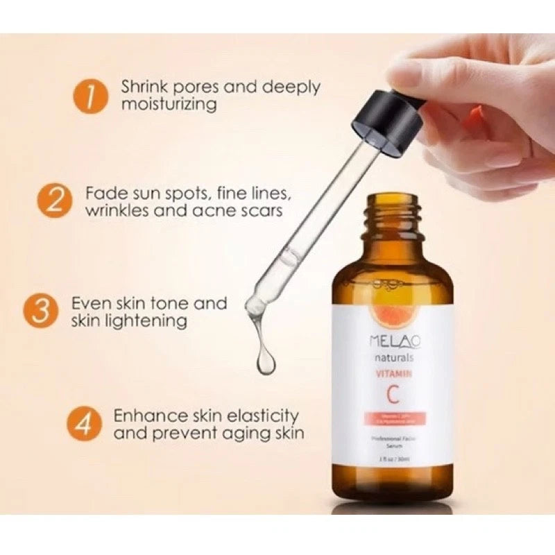 Melao Vitamin C Super Serum Retinol Hyaluronic Acid Nicotinamide Anti Aging 30ml
