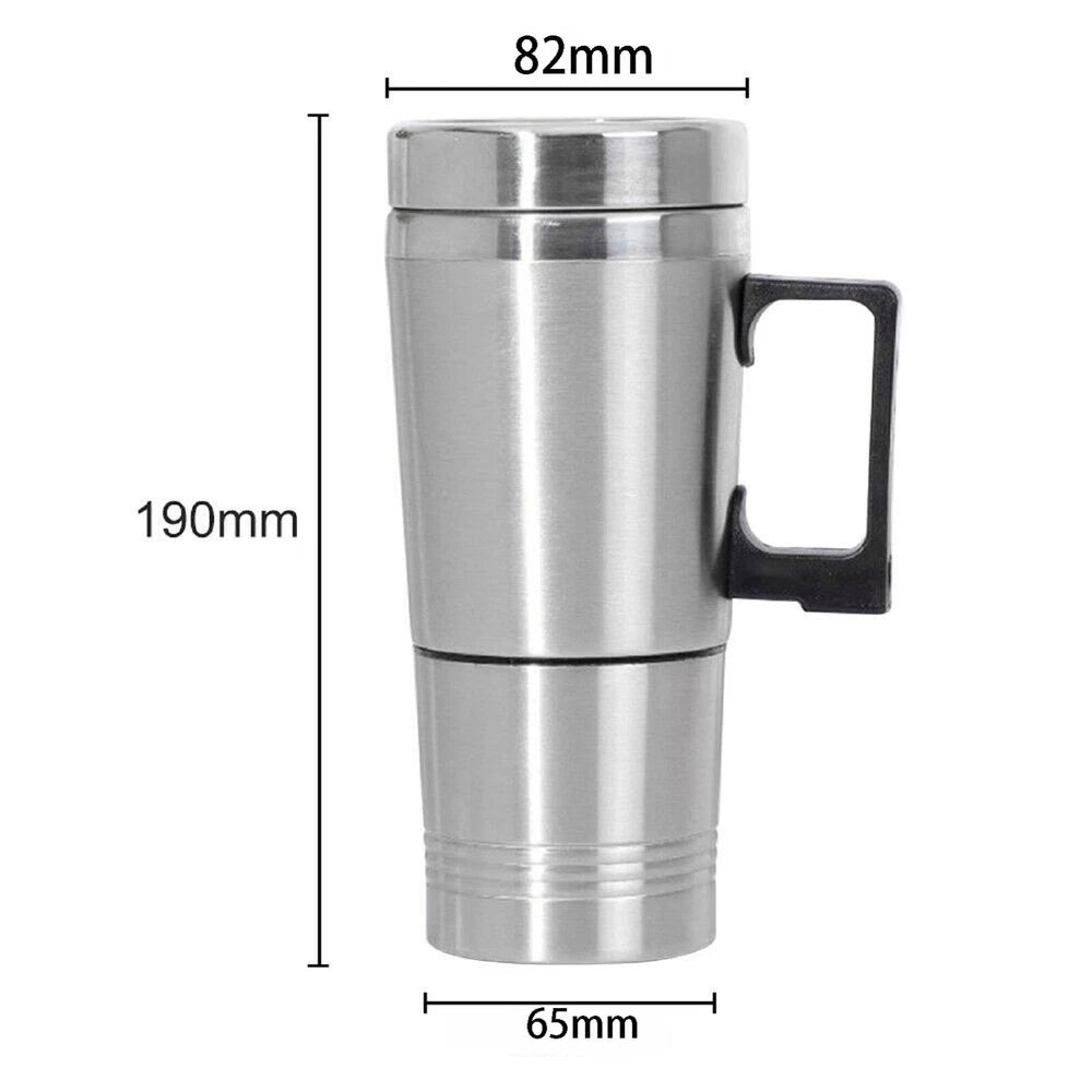 300ml Electric Car Travel Kettle 12V Stainless Steel Car Water Heating Bottle