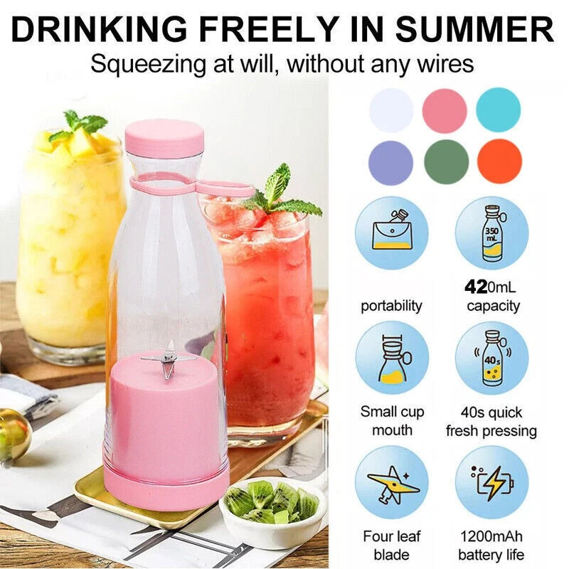 Blender Smoothie Makers, Portable Blender Mini Jug Blenders, Multifunctional USB