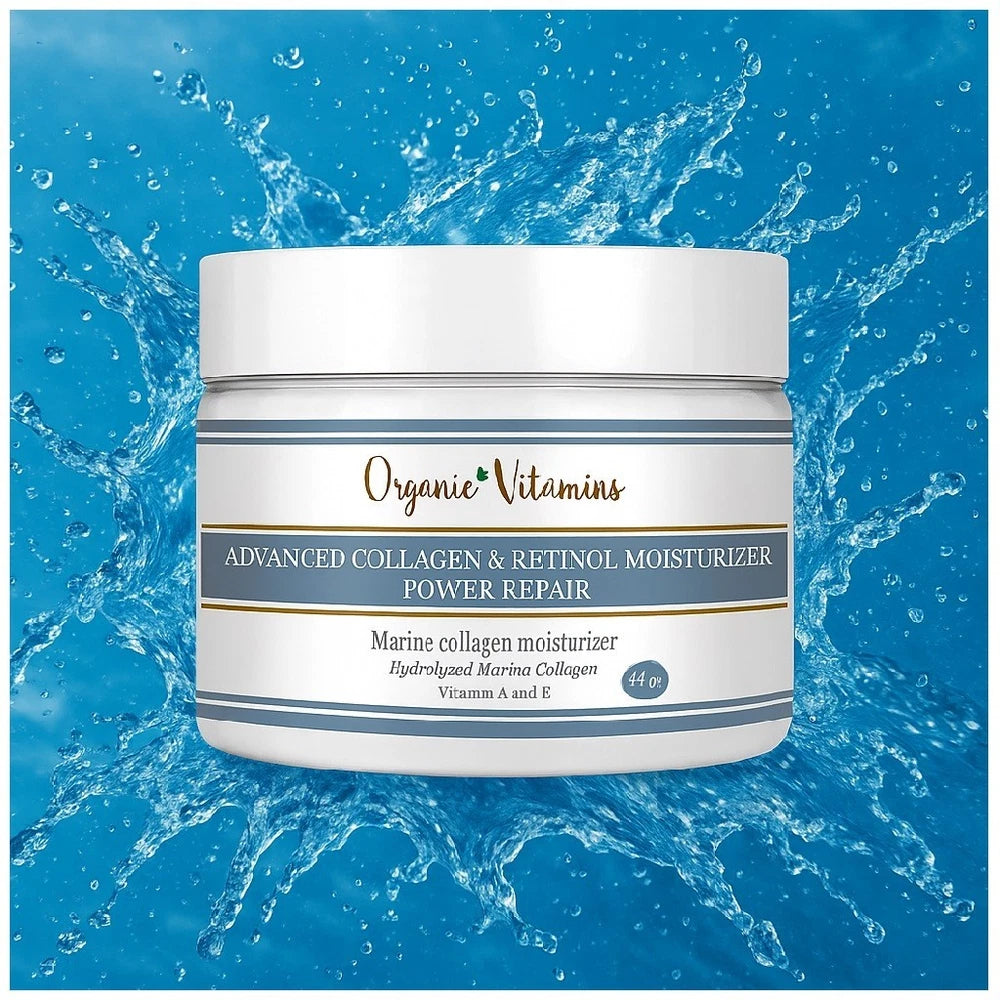 2 Natural Collagen Beauty Cream 8 oz HYDROLIZED SKIN CARE ( 2 JAR )Retinol Face