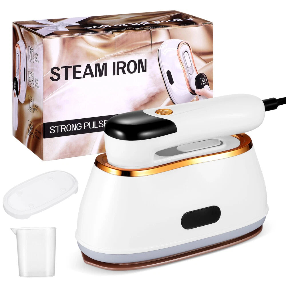 Travel Clothes Steamer Portable Iron - LCD Screen 2 in 1 Powerful Steam Clothing