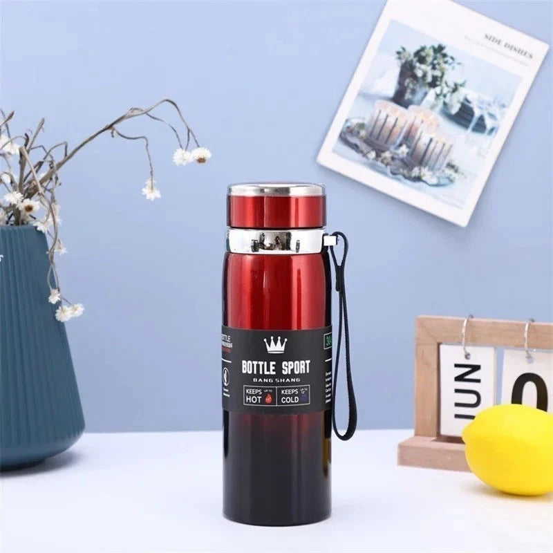 1L Large Hot/Cold Water Bottle Double Wall Thermal Flask Stainless Steel Thermos