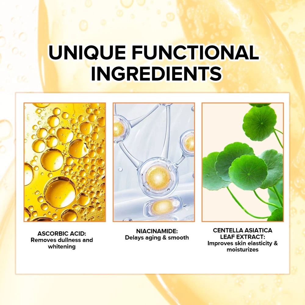 ADVANCED VITAMIN C SERUM Powerful Anti-Aging collagen-Boost Face Serum Day Night