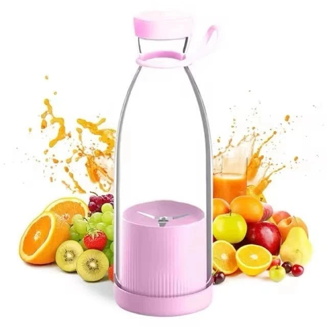 Mini Portable Blender for Smoothies & Shakes – USB Rechargeable Juicer Cup 450 M