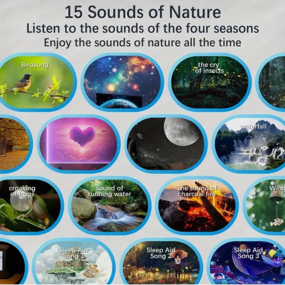 NEW PRO + MUSIC + REMOTE -4K HD Planetarium Galaxy Sky Projector LED Night Light