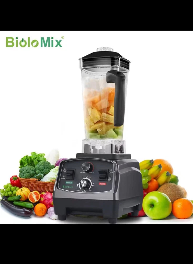 Biolo Mix 3HP 2200W  Heavy Duty  Commercial Grade Timer Blender, 2L Jar